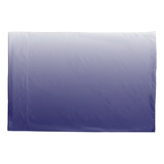 Tweetonige gradiënt ombre marvy blue kussensloop (Achterkant)