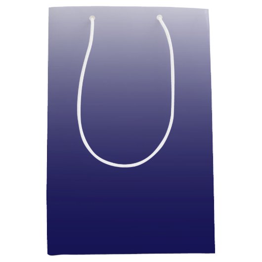 Tweetonige gradiënt ombre marvy blue medium cadeauzakje (Voorkant)