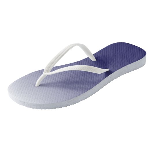 Tweetonige gradiënt ombre marvy blue teenslippers (Schuin)