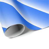 Tweetonige gradiëntombre elektrisch blauw cadeaupapier (Rol Hoek)