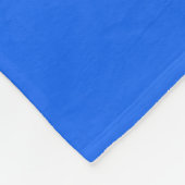 Tweetonige gradiëntombre elektrisch blauw fleece deken (Hoek)