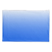 Tweetonige gradiëntombre elektrisch blauw kussensloop (Achterkant)