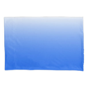 Tweetonige gradiëntombre elektrisch blauw kussensloop