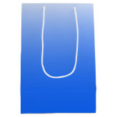 Tweetonige gradiëntombre elektrisch blauw medium cadeauzakje (Achterkant)