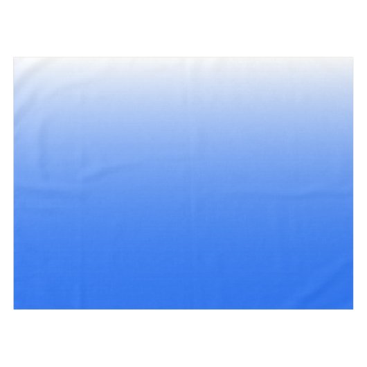 Tweetonige gradiëntombre elektrisch blauw tafelkleed (Voorkant (Horizontaal))