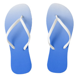 Tweetonige gradiëntombre elektrisch blauw teenslippers