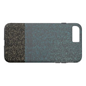 Tweetonige jeans textuur Case-Mate iPhone case (Achterkant (Horizontaal))