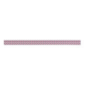 tweetonige Magenta Chevron Grosgrain Lint (Voorkant)