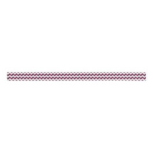 tweetonige Magenta Chevron Grosgrain Lint (Voorkant)
