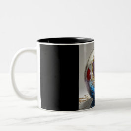 Tweetonige mok, 325ml (Marmer-3) Tweekleurige Koffiemok