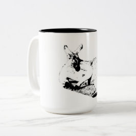 Tweetonige mok 444ml