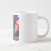 Tweetonige mok, 450 ml grote koffiekop (Rechts)