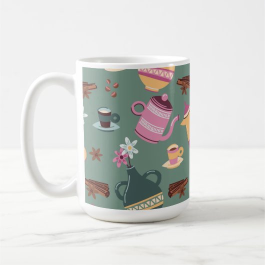 Tweetonige mok ontwerp  (Links)