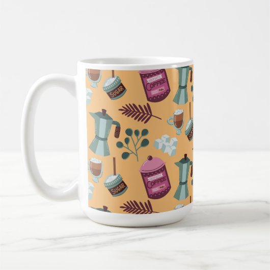 Tweetonige mok ontwerp  (Links)