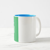 Tweetonige Mok - Voeg Afbeelding toe 11 oz Wit Lic (Voorkant rechts)