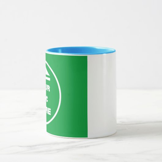 Tweetonige Mok - Voeg Afbeelding toe 11 oz Wit Lic (Midden)