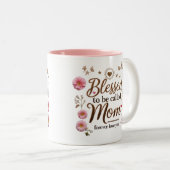 Tweetonige Mok voor Moederdag | Voor altijd van je (Voorkant rechts)