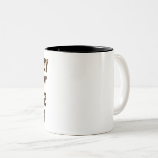 Tweetonige Mok - ze houden niet van ons (Voorkant rechts)