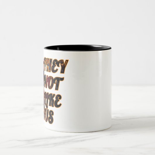 Tweetonige Mok - ze houden niet van ons (Center)