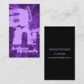 Tweetonige Monogram Visitekaartje (Voorkant / Achterkant)