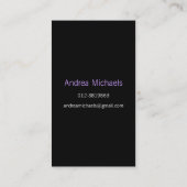 Tweetonige Monogram Visitekaartje (Achterkant)