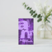 Tweetonige Monogram Visitekaartje (Staand voorkant)