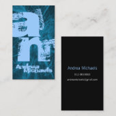 Tweetonige Monogram Visitekaartje (Voorkant / Achterkant)