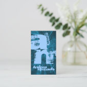 Tweetonige Monogram Visitekaartje (Staand voorkant)