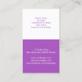 Tweetonige Monogram Visitekaartje (Achterkant)