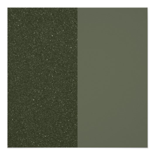 Tweetonige mos groen glanzend Poster - (Voorkant)