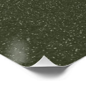 Tweetonige mos groen glanzend Poster - (Hoek)