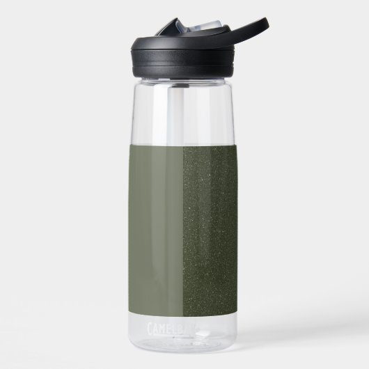 tweetonige mos groene waterfles (Links)