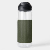 tweetonige mos groene waterfles (Achterkant)