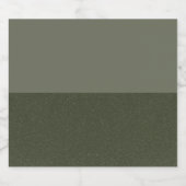 Tweetonige Moss Green Bottle Label –  Likeurfles Etiket (Enkel label)