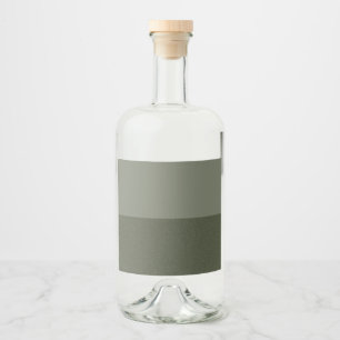 Tweetonige Moss Green Bottle Label –  Likeurfles Etiket