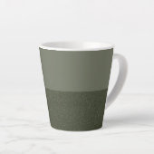 Tweetonige Moss Green Latte Mok - (Rechterhoek)