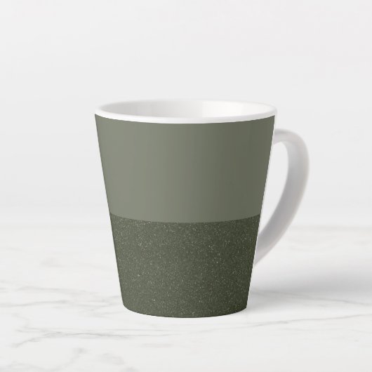 Tweetonige Moss Green Latte Mok -  (Rechterhoek)