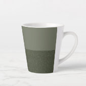 Tweetonige Moss Green Latte Mok -  (Rechts)