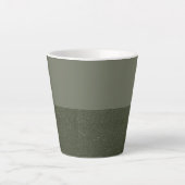Tweetonige Moss Green Latte Mok - (Voorkant)