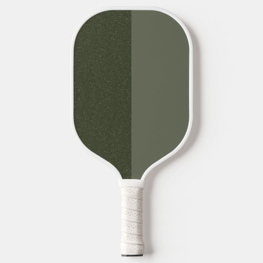 Tweetonige Moss Green Pickleball Paddle – Aanpasse (Voorkant)