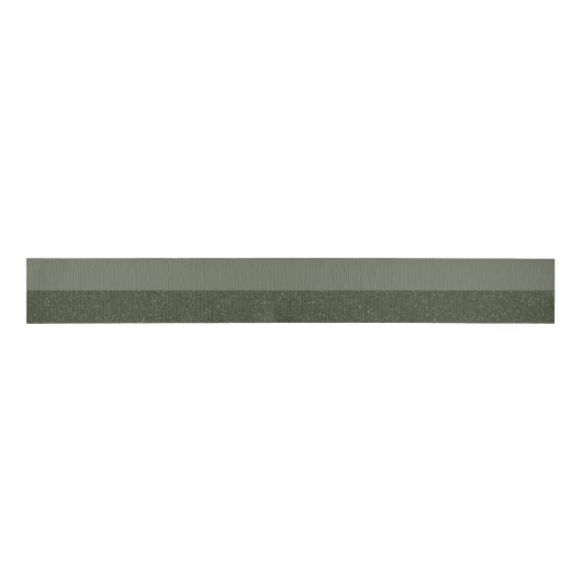Tweetonige Moss Green Ribbon Grosgrain Lint (Voorkant)