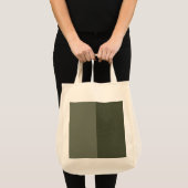 Tweetonige Moss Green Textured Canvas tas – Aanpas (Voorkant (product))