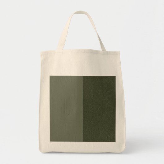 Tweetonige Moss Green Textured Canvas tas – Aanpas (Voorkant)