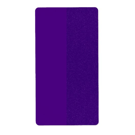 Tweetonige Paarse Glitter Verzendlabels (Custom) Etiket (Voorkant)