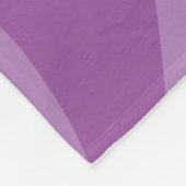 Tweetonige Paarse zebraprint Fleece Deken (Hoek)