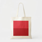 Tweetonige rode canvas Canvas tas - (Voorkant)