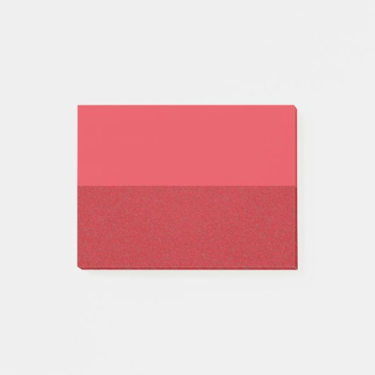 Tweetonige ruis-textuur tomatenrode Post-it® notes (Voorkant)