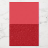 Tweetonige Tomaat Rood Aangepaste Flessenlabels Wijn Etiket (Enkel label)