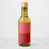 Tweetonige Tomaat Rood Aangepaste Flessenlabels Wijn Etiket (Voorkant)