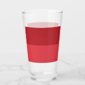 Tweetonige tomatenrode pint glazen beker - (Achterkant)